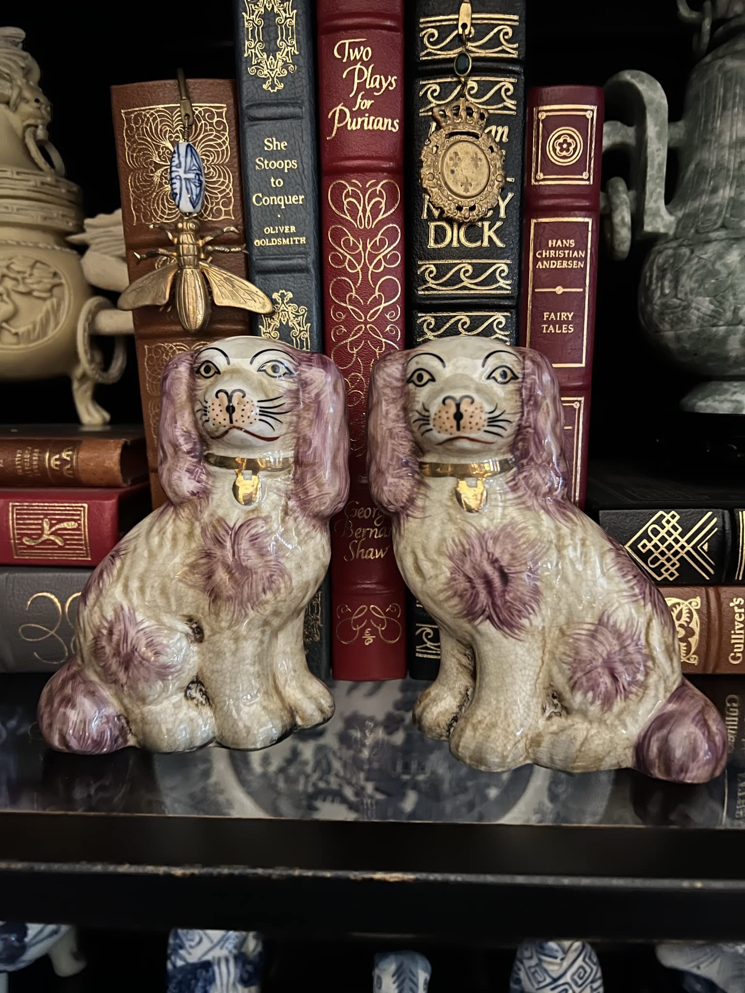 Amazon.com: Staffordshire Reproduction King Charles Spaniel Red